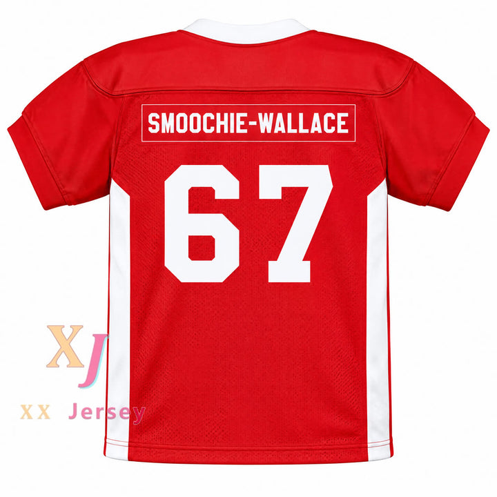 Custom Tyroil Smoochie-Wallace 67 East Key and Peele Football Jersey