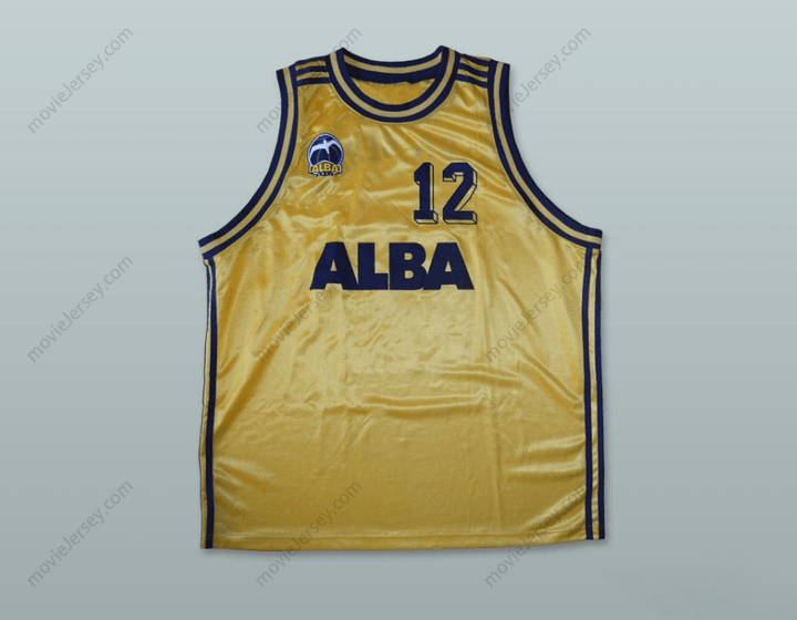 CUSTOM ANY Name Number WENDELL ALEXIS 12 ALBA BERLIN BASKETBALL JERSEY Top Stitched S-6XL