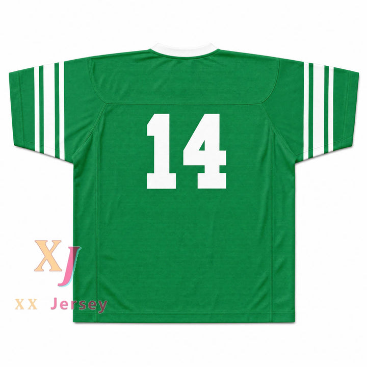 Isidore Newman High School 14 Football Jersey — green back view