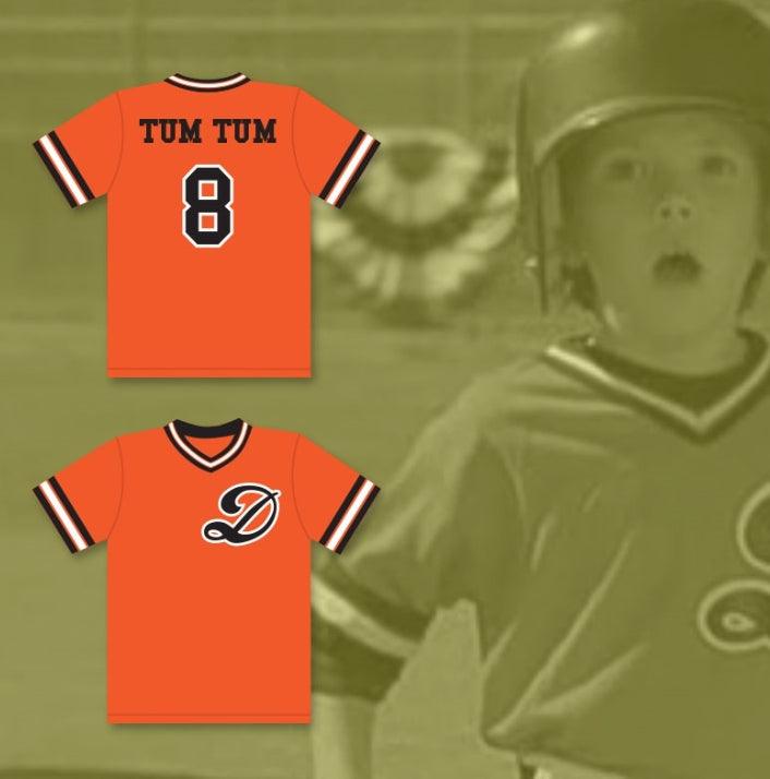 Personalizado Cualquier Nombre Número MICHAEL 'TUM TUM' DOUGLAS 8 DRAGONES CAMISETA DE BÉISBOL Parte Superior Cosida S-6XL