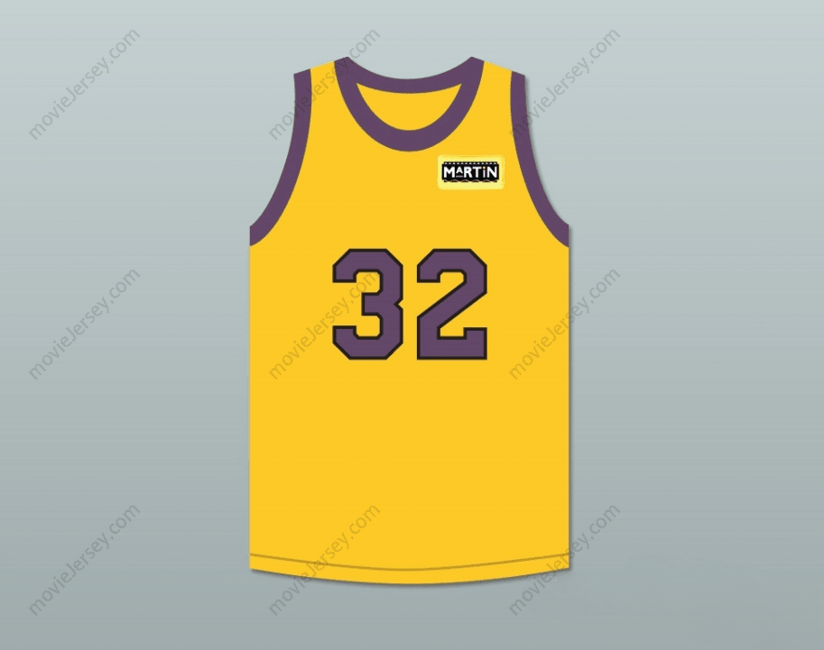 CUSTOM ANY Name Number TOMMY STRAWN 32 YELLOW BASKETBALL JERSEY WITH MARTIN PATCH Top Stitched S-6XL