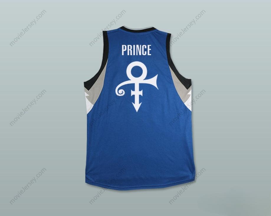 CAMISETA DE BALONCESTO AZUL PRÍNCIPE CON CUALQUIER NOMBRE Y NÚMERO, Cosida S-6XL