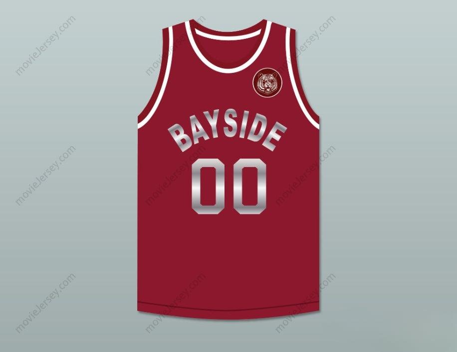 CUSTOM ANY Name Number SAVED BY THE BELL SCREECH 00 BAYSIDE TIGERS MAROON BASKETBALL JERSEY INCLUDES TIGER PATCH Top Stitched S-6XL