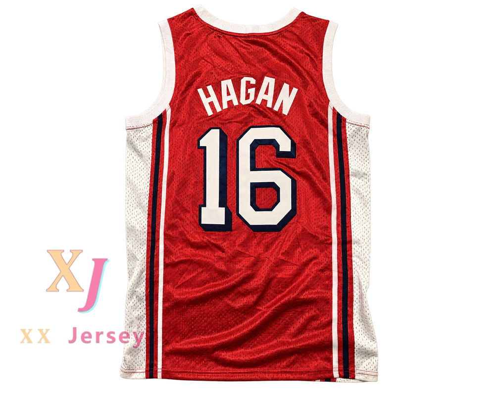 Custom Cliff Hagan 16 St. Louis Hawks Red Basketball Jersey