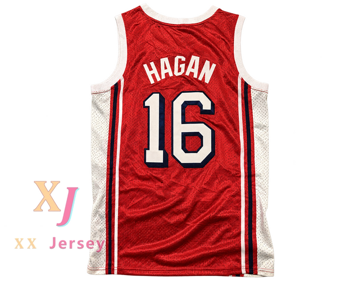 Custom Cliff Hagan 16 St. Louis Hawks Red Basketball Jersey