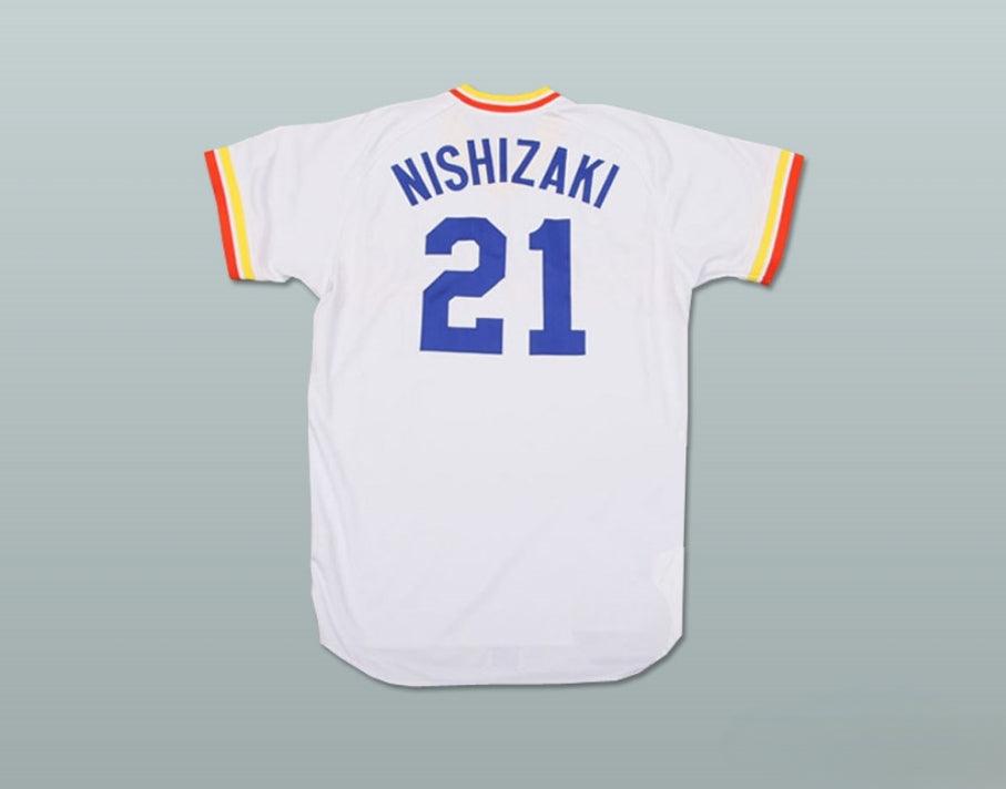Camiseta de béisbol personalizada con cualquier nombre y número YUKIHIRO NISHIZAKI 21 HOKKAIDO NIPPON-HAM FIGHTERS Cosida a mano S-6XL