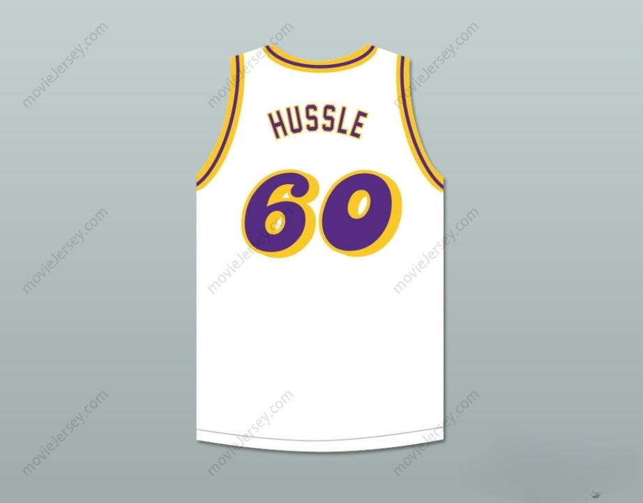 CUSTOM ANY Name Number NIPSEY HUSSLE 60 CRENSHAW WHITE BASKETBALL JERSEY 2 Top Stitched S-6XL