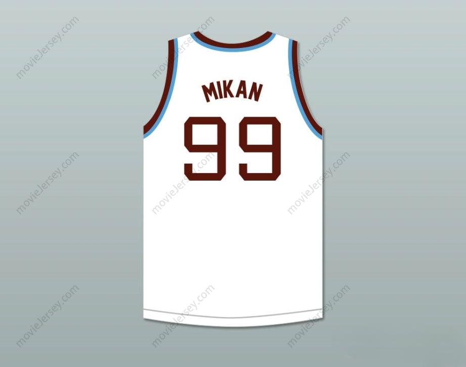 PERSONALIZADO Cualquier Nombre Número GEORGE MIKAN 99 JOLIET CATHOLIC HIGH SCHOOL HILLTOPPERS CAMISETA BLANCA DE BALONCESTO 1 Arriba Cosida S-6XL