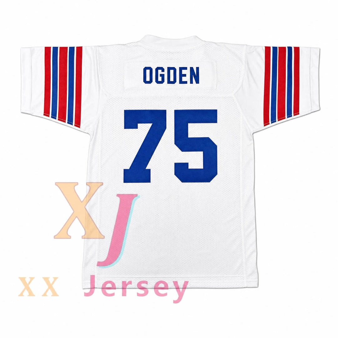 CUSTOM BULLDOGS DARK JONATHAN OGDEN 75 SCHOOL FOOTBALL JERSEY S-6XL