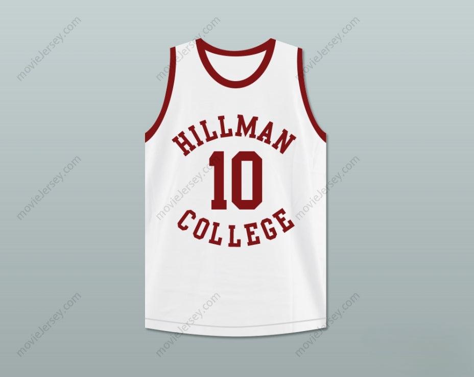 CUSTOM ANY Name Number DARRYL M. BELL RONALD 'RON' JOHNSON 10 HILLMAN COLLEGE WHITE BASKETBALL JERSEY A DIFFERENT WORLD Top Stitched S-6XL