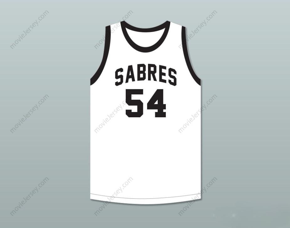 CUSTOM ANY Name Number BOBBY JONES 54 SOUTH  HIGH SCHOOL SABRES WHITE BASKETBALL JERSEY Top Stitched S-6XL
