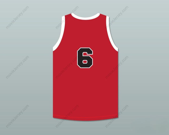 CAMISETA DE BALONCESTO ROJA DE LOS PROVIDENCE STEAMROLLERS DE HANK BEENDERS N.º 6, CUALQUIER NOMBRE Y NÚMERO PERSONALIZADO, 1ª CALIDAD COSIDA S-6XL
