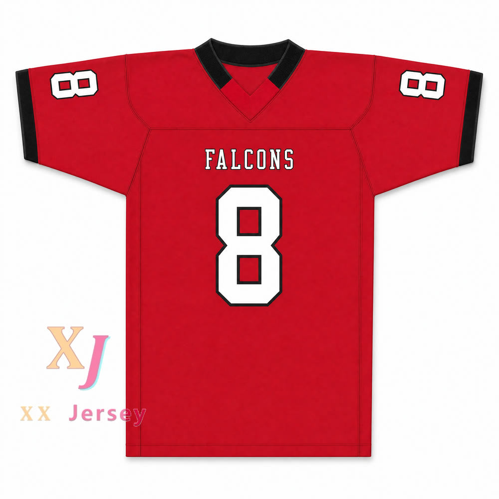 PERSONALIZADA CUALQUIER Nombre ROJA AIDAN HUTCHINSON 8 DIVINE CHILD HIGH SCHOOL Camiseta de Fútbol con Costuras S-6XL