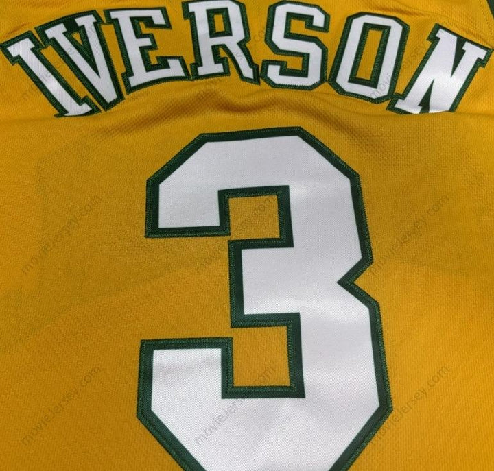 Camiseta de baloncesto retro cosida de Allen Iverson #3 Bethel High School