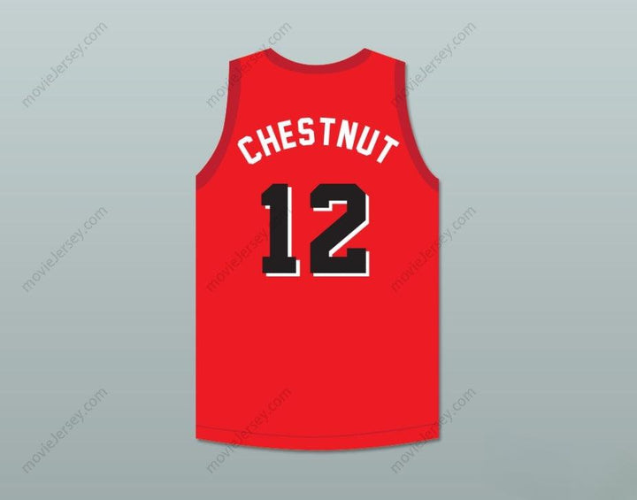 PERSONALIZA Cualquier Nombre Número CAMISETA DE BALONCESTO MORRIS CHESTNUT 12 ALBAÑILES SEGUNDO ANUAL ROCK N' JOCK B-BALL JAM 1992 Cosido Superior S-6XL