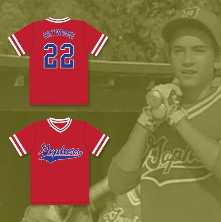 Camiseta de béisbol de la Liga Pequeña con cualquier nombre y número personalizado de BILLY HEYWOOD 22 GOPHERS LITTLE LEAGUE, LITTLE BIG LEAGUE, con costura superior, tallas S-6XL