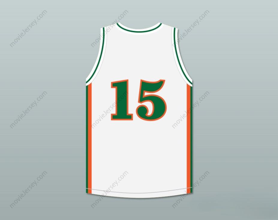 PERSONALIZADO Cualquier Nombre Número DEMARCUS COUSINS 15 LEFLORE HIGH SCHOOL RATTLERS JERSEY DE BALONCESTO BLANCO DRAKE- IN MY FEELINGS Costura Superior S-6XL