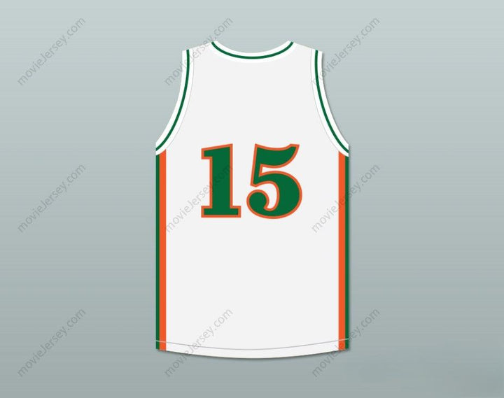 PERSONALIZADO Cualquier Nombre Número DEMARCUS COUSINS 15 LEFLORE HIGH SCHOOL RATTLERS JERSEY DE BALONCESTO BLANCO DRAKE- IN MY FEELINGS Costura Superior S-6XL