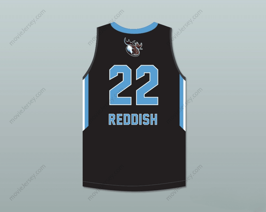 Camiseta de baloncesto negra de los MOOSE de WESTTOWN SCHOOL, número 22, CAM REDDISH, personalizada con CUALQUIER nombre y número, doble costura, tallas S-6XL