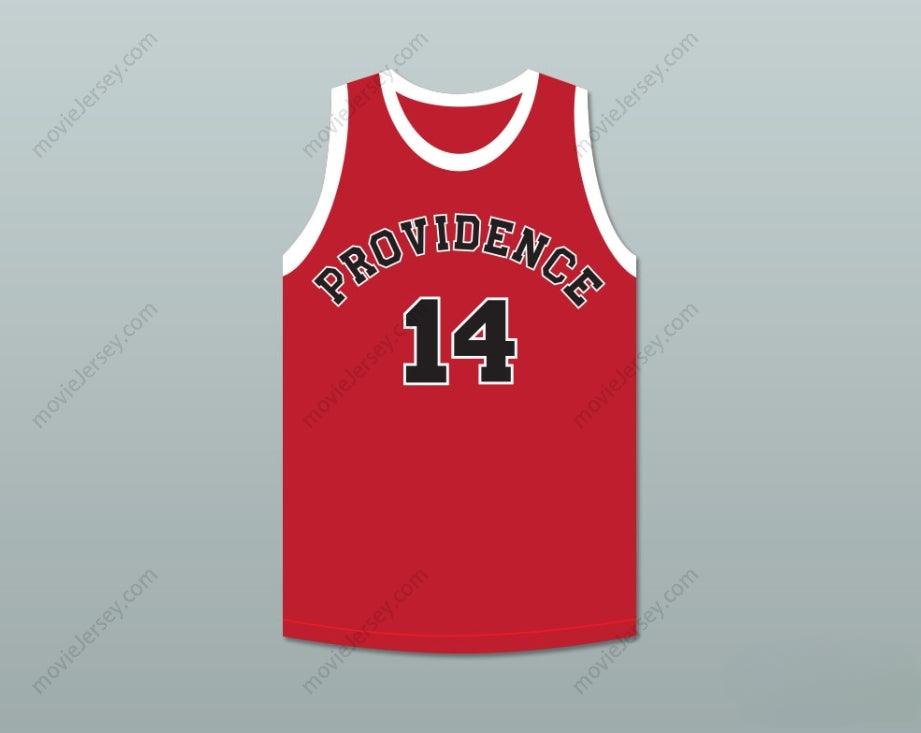 PERSONALIZAR Cualquier Nombre Número GEORGE NOSTRAND 14 PROVIDENCE STEAMROLLERS JERSEY DE BALONCESTO ROJO 1 Superior Cosido S-6XL