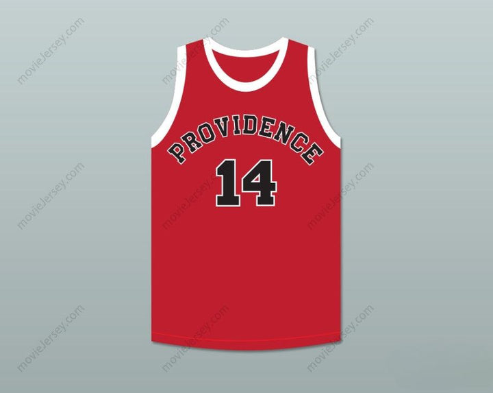 PERSONALIZAR Cualquier Nombre Número GEORGE NOSTRAND 14 PROVIDENCE STEAMROLLERS JERSEY DE BALONCESTO ROJO 1 Superior Cosido S-6XL