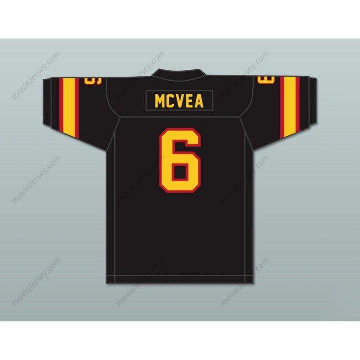 CUSTOM ANY Name Number 1974 WFL WARREN MCVEA 6 DETROIT WHEELS Football Jersey Top Stitched S-6XL