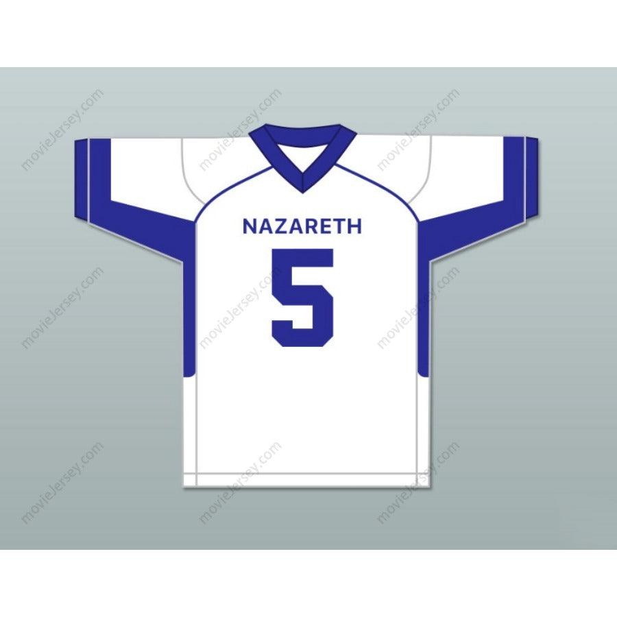 PERSONALIZA cualquier nombre y número JAHAN DOTSON 5 NAZARETH AREA HIGH SCHOOL AZUL camiseta de fútbol, costuras S-6XL