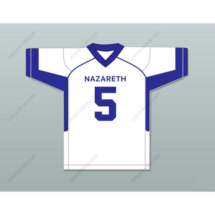 PERSONALIZA cualquier nombre y número JAHAN DOTSON 5 NAZARETH AREA HIGH SCHOOL AZUL camiseta de fútbol, costuras S-6XL