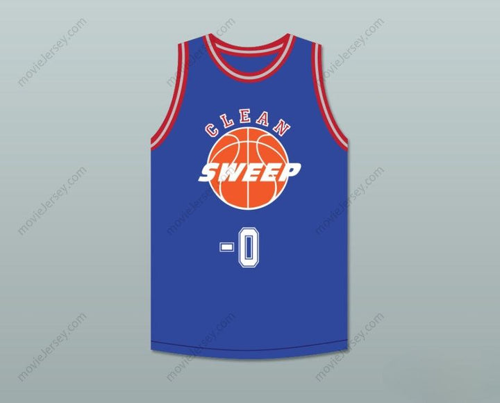 PERSONALIZABLE Cualquier Nombre Número ERNEST P. WORRELL 0 CAMISETA BALONCESTO AZUL DELUXE BARRIDO COMPLETO MATE ERNEST 2 Cosido Superior S-6XL
