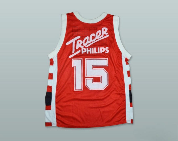 PERSONALIZABLE Cualquier Nombre Número BOB MCADOO 15 OLIMPIA MILANO CAMISETA DE BALONCESTO Cosida S-6XL