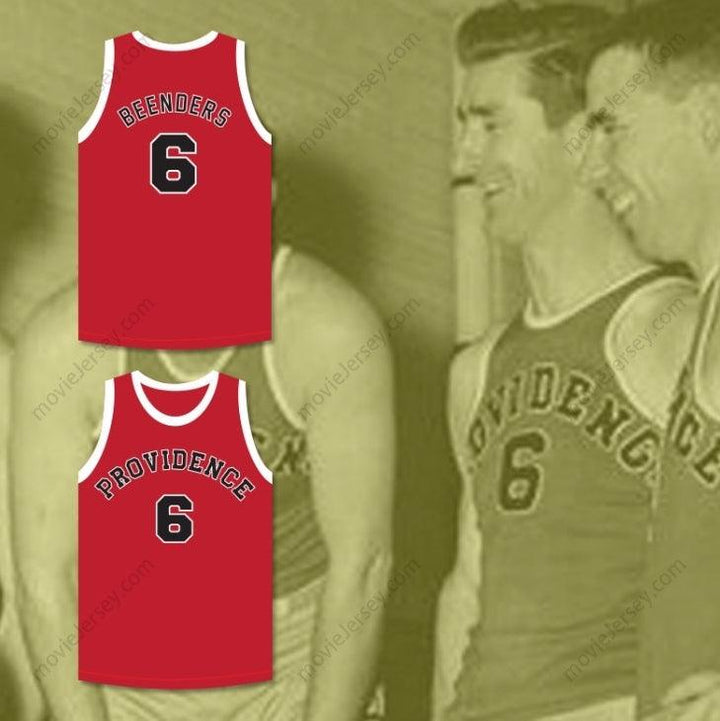 PERSONALIZA Cualquier Nombre Número HANK BEENDERS 6 PROVIDENCE STEAMROLLERS JERSEY DE BALONCESTO ROJO 2 Costura Superior S-6XL