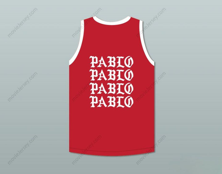 PERSONALIZA Cualquier Nombre Número PABLO ESCOBAR ME SIENTO COMO PABLO Camiseta de Baloncesto ROJA Bordada Tallas S-6XL