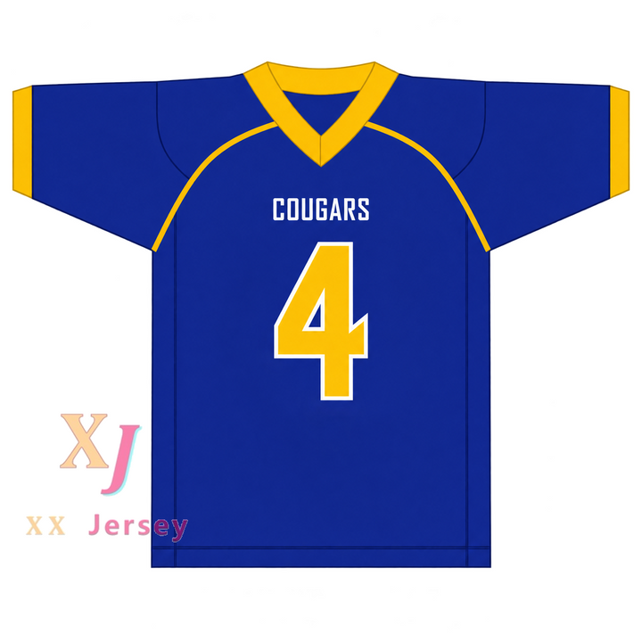 PERSONALIZADO Cualquier Nombre Número QUAY WALKER 4 CRISP COUNTY HIGH SCHOOL COUGARS Camiseta de Fútbol Cosida Tallas S-6XL