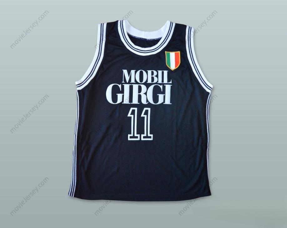 PERSONALIZA cualquier Nombre Número DINO MENEGHIN 11 MOBILGIRGI VARESE CAMISETA DE BALONCESTO Cosida S-6XL