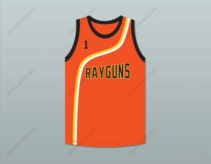 CUSTOM ANY Name Number BARON DAVIS 1 ROSWELL RAYGUNS ORANGE BASKETBALL JERSEY Top Stitched S-6XL