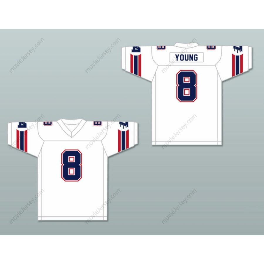 CUSTOM ANY Name Number 1985 USFL STEVE YOUNG 8 LOS ANGELES EXPRESS ROAD Football Jersey Top Stitched S-6XL