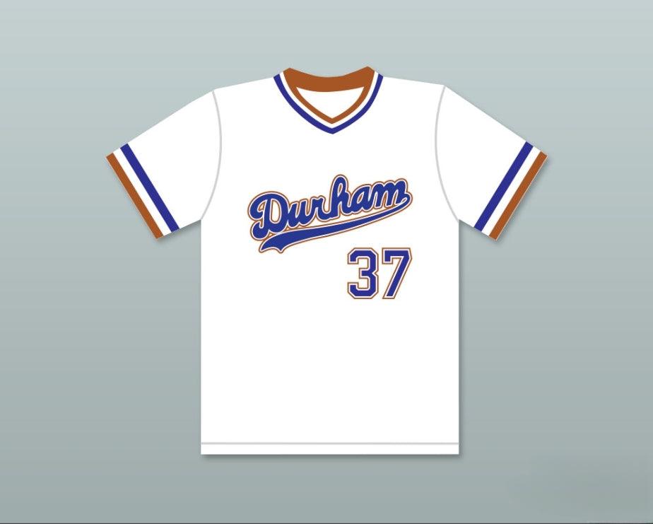Camiseta de béisbol blanca personalizada con cualquier nombre y número de EBBY CALVIN LALOOSH 37, doble costura, tallas S-6XL