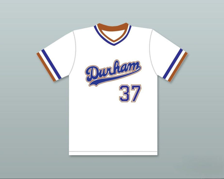 Camiseta de béisbol blanca personalizada con cualquier nombre y número de EBBY CALVIN LALOOSH 37, doble costura, tallas S-6XL