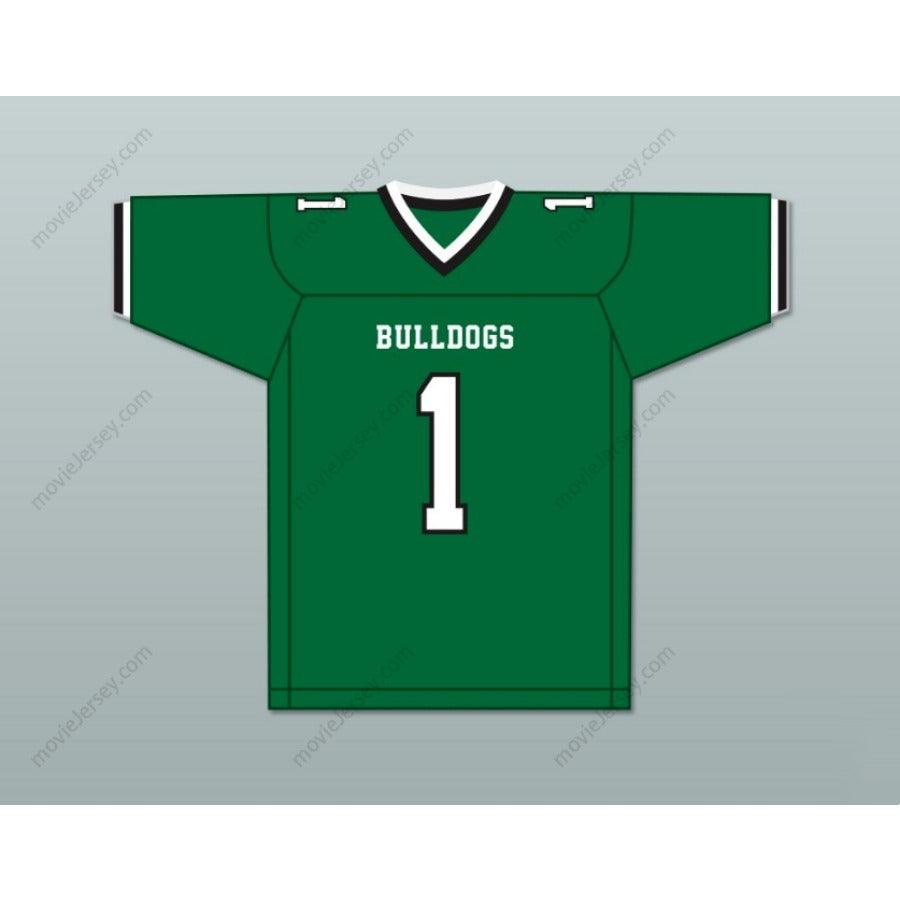 PERSONALIZA CUALQUIER Nombre Número JEREMY RUCKERT 1 LINDENHURST SENIOR HIGH SCHOOL BULLDOGS Camiseta de Fútbol Americana Cosida S-6XL