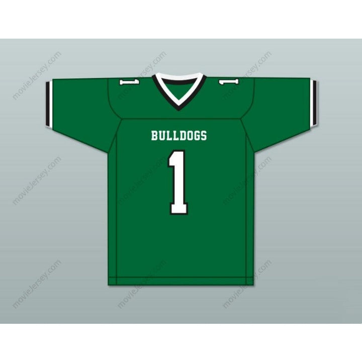 PERSONALIZA CUALQUIER Nombre Número JEREMY RUCKERT 1 LINDENHURST SENIOR HIGH SCHOOL BULLDOGS Camiseta de Fútbol Americana Cosida S-6XL
