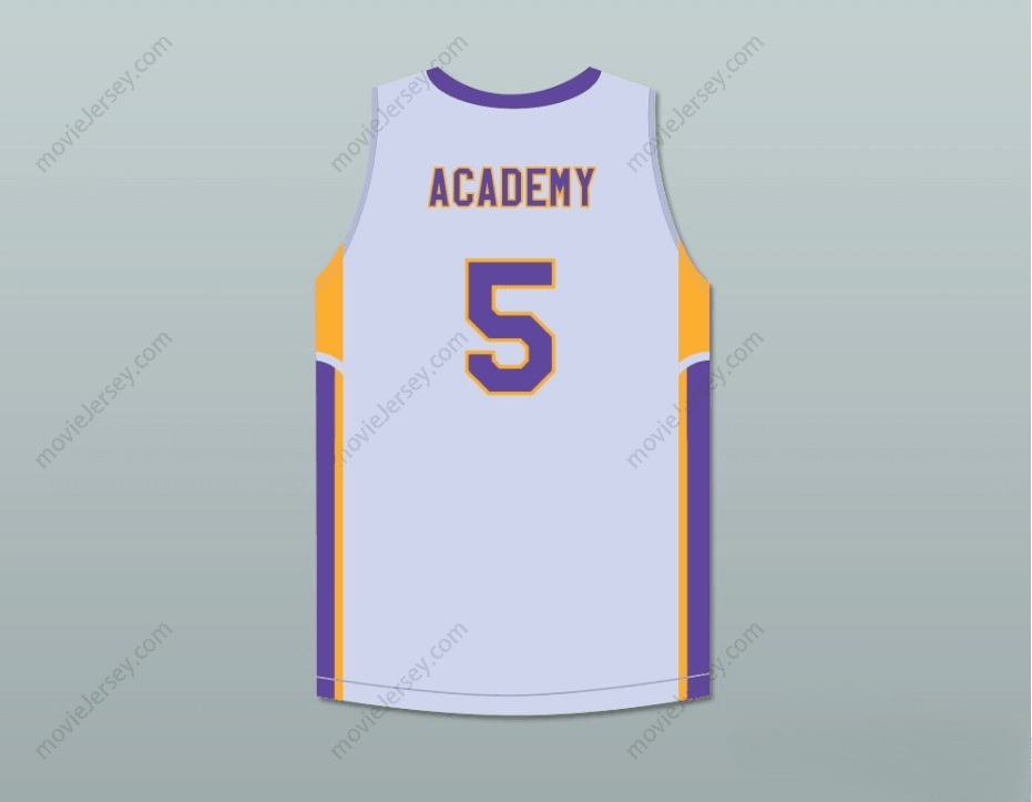 PERSONALIZA CUALQUIER Nombre Número R.J. BARRETT 5 CAMISETA DE BALONCESTO GRIS ACADEMY Bordada S-6XL
