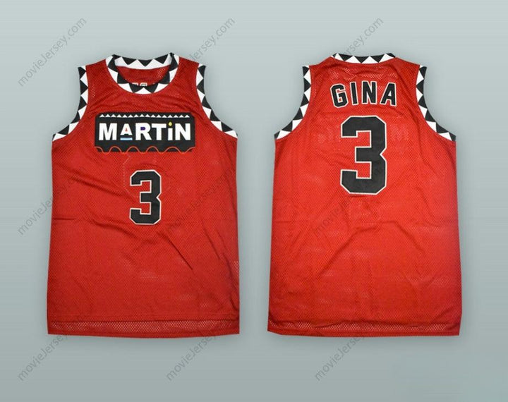PERSONALIZA CUALQUIER Nombre Número GINA WATERS-PAYNE 3 MARTIN CAMISETA DE BALONCESTO ROJA Cosida Tallas S-6XL