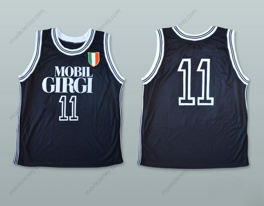 PERSONALIZA cualquier Nombre Número DINO MENEGHIN 11 MOBILGIRGI VARESE CAMISETA DE BALONCESTO Cosida S-6XL
