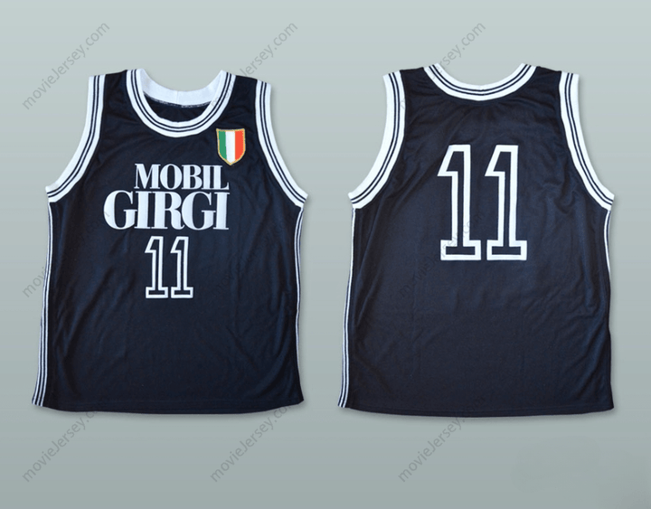 PERSONALIZA cualquier Nombre Número DINO MENEGHIN 11 MOBILGIRGI VARESE CAMISETA DE BALONCESTO Cosida S-6XL