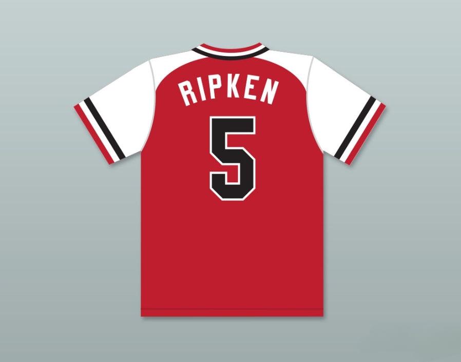 Camiseta de béisbol de local CAL RIPKEN JR. 5 de los RED WINGS, personalizada con cualquier nombre y número, cosida, tallas S-6XL