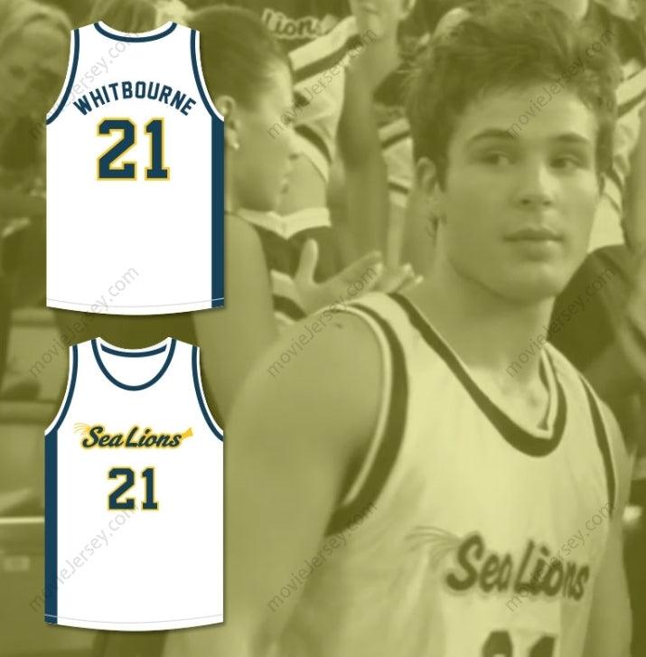 PERSONALIZA Cualquier Nombre Número EVAN WHITBOURNE 21 CAMISETA DE BALONCESTO MALIBU VISTA HIGH SCHOOL SEA LIONS A POR ELLO: LUCHA HASTA EL FINAL Costuras decorativas S-6XL