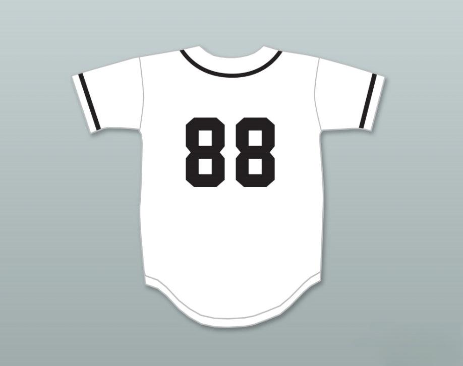 Camiseta de béisbol personalizada con cualquier nombre y número WILD PITCH 88, blanca, cosida, tallas S-6XL
