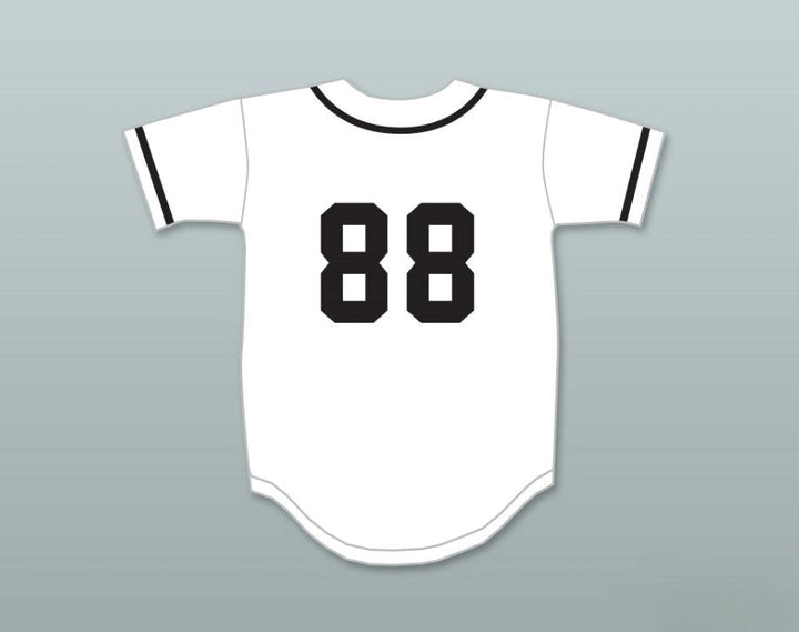 Camiseta de béisbol personalizada con cualquier nombre y número WILD PITCH 88, blanca, cosida, tallas S-6XL