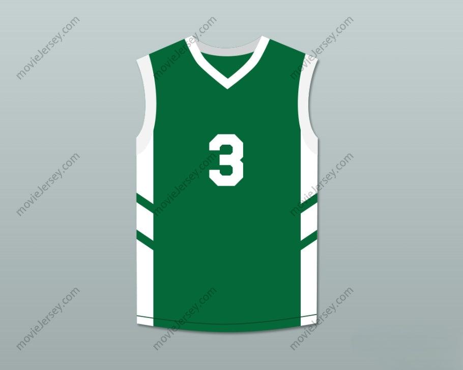 PERSONALIZA Cualquier Nombre Número CAMISETA DE BALONCESTO VERDE CLIFF ROBINSON 3 BIG BANG DE DENNIS RODMAN EN PYONGYANG Cosido de Primera Calidad S-6XL