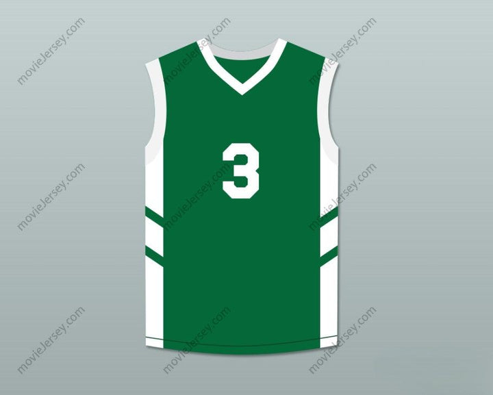 PERSONALIZA Cualquier Nombre Número CAMISETA DE BALONCESTO VERDE CLIFF ROBINSON 3 BIG BANG DE DENNIS RODMAN EN PYONGYANG Cosido de Primera Calidad S-6XL